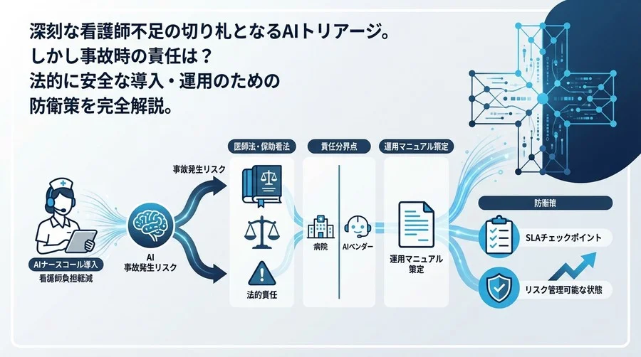 AIナースコールの法的責任とリスク管理：事故を防ぐ導入・運用戦略