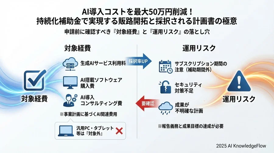 申請前に確認すべき「対象経費」と「運用リスク」の落とし穴 - Section Image 3