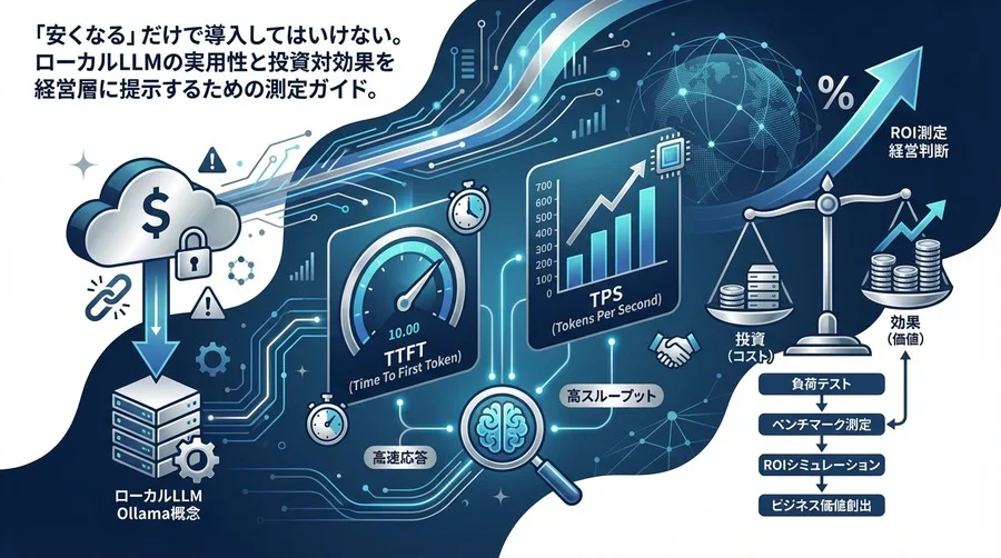 OllamaによるローカルLLM導入：経営層を説得するROI測定とAPI性能評価ガイド
