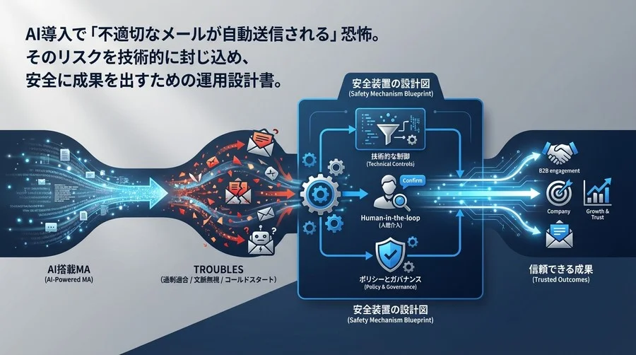 AI導入のMAトラブル回避術：不適切な自動配信を防ぐ安全装置の設計図