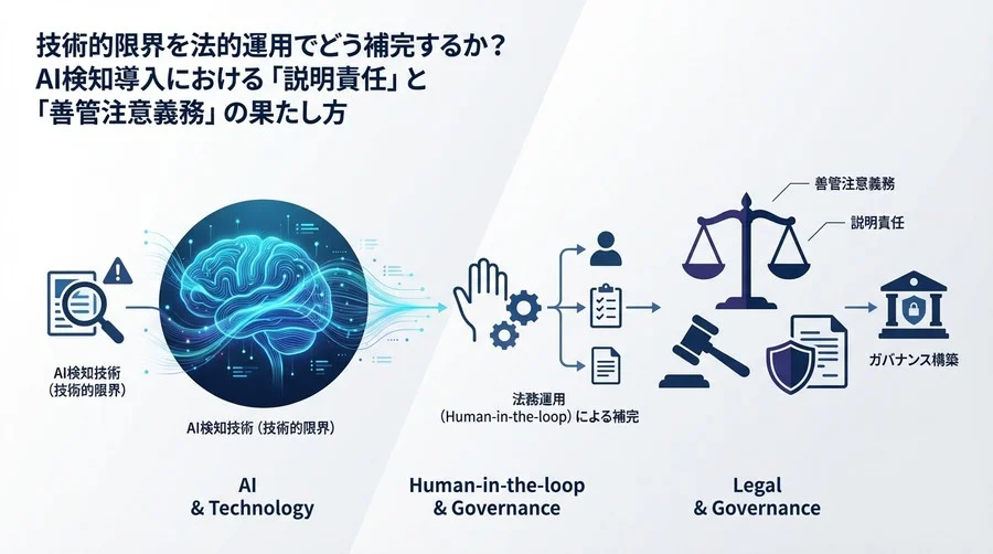 経営判断としてのAI検知導入：技術的限界を法務運用で補完する「善管注意義務」の新基準
