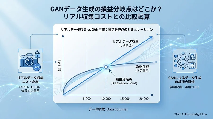 リアルデータ収集 vs GAN生成：損益分岐点のシミュレーション - Section Image