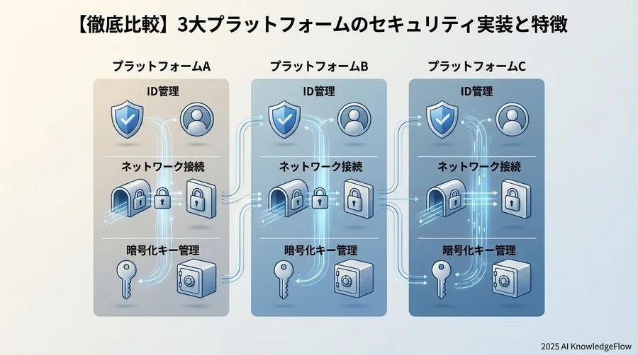 【徹底比較】3大プラットフォームのセキュリティ実装と特徴 - Section Image