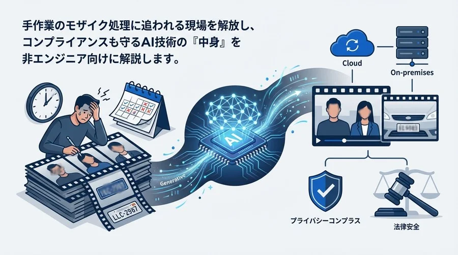 手作業のモザイク処理から解放される日：AIによる動画自動匿名化の仕組みと導入の勘所
