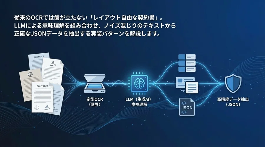 契約書DXの自社実装：PythonとLLMで挑む「OCR×生成AI」高精度データ抽出ハンズオン