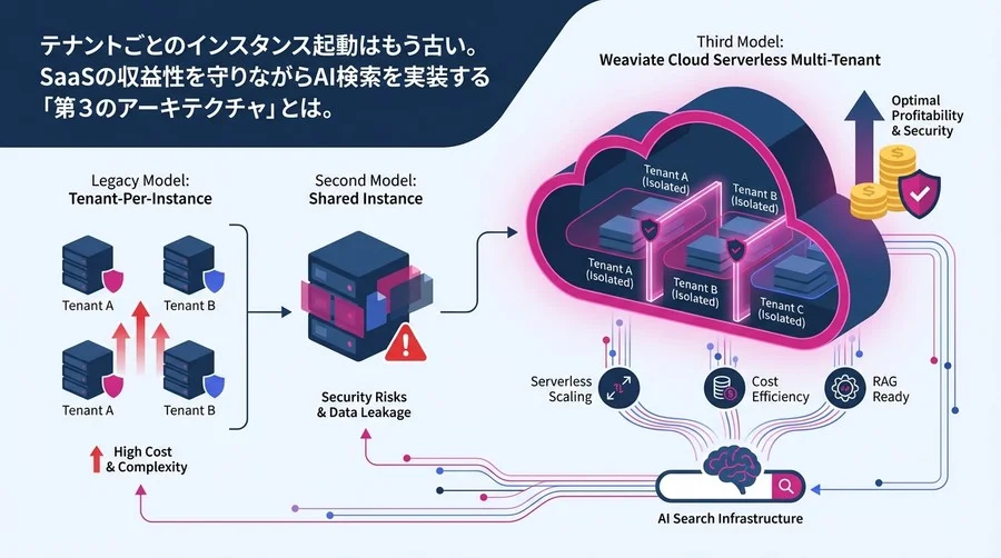 SaaSの収益性を守る「第3のAI検索基盤」：Weaviate Cloudとサーバーレス・マルチテナント戦略