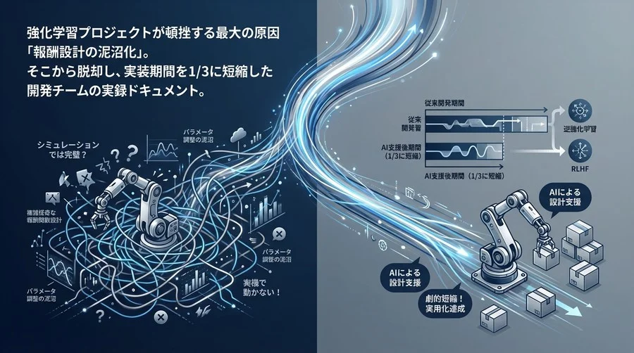 強化学習の「報酬設計」地獄から脱出せよ：開発期間を1/3に短縮した物流ロボット開発現場の全記録