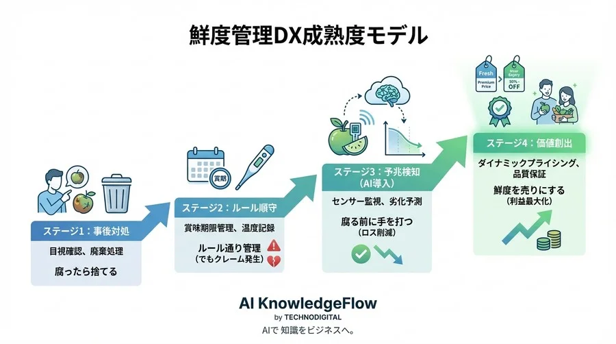 【実証】賞味期限内でも腐る？AIセンサーによる「鮮度可視化」で廃棄率30%減を実現したダークストアの挑戦 - Conclusion Image