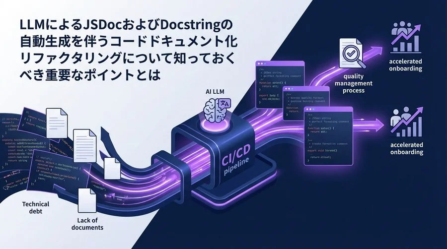 LLMによるJSDoc自動生成：CI/CD統合で実現する「技術負債ゼロ」のドキュメント管理術