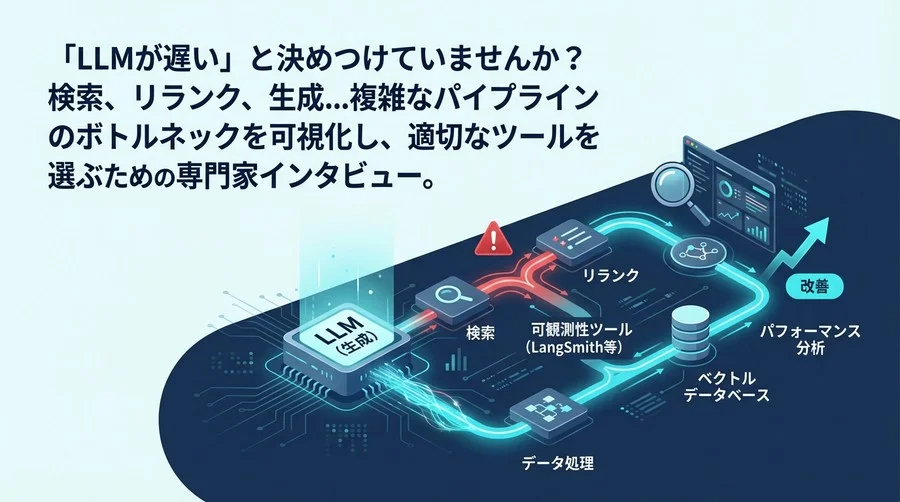 「LLMが遅い」は誤解？RAG遅延の真犯人を暴くパフォーマンス分析とツール選定の極意【専門家インタビュー】