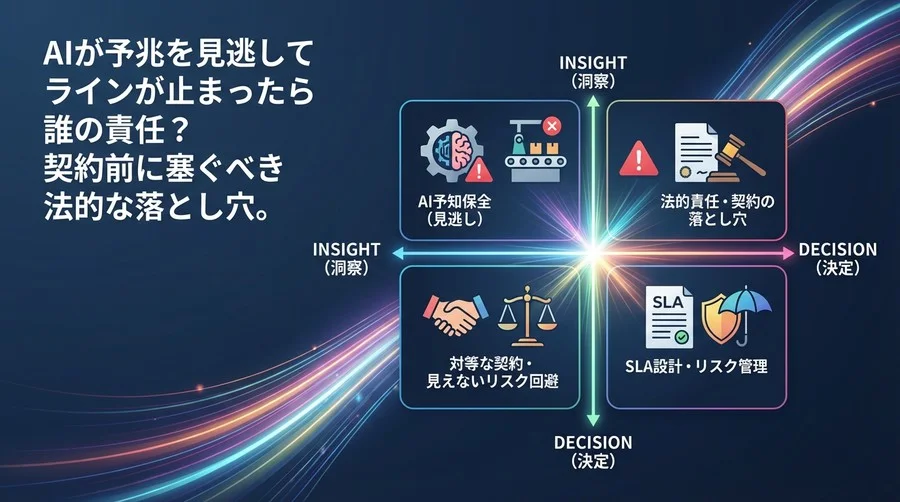 AI予知保全の失敗でライン停止…責任は誰に？契約で防ぐ「見えないリスク」とSLA設計の実務