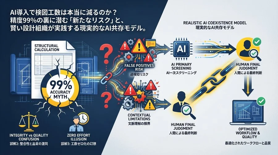 構造計算書と図面の不整合を防ぐAI活用の落とし穴：精度99%の裏にあるリスクと現実解