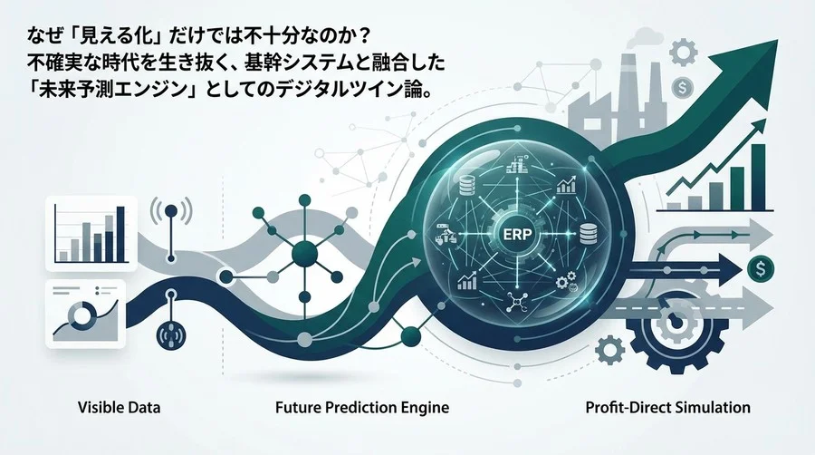 「見える化」の先にある未来：基幹システム連携デジタルツインで実現する「利益直結型」生産シミュレーション
