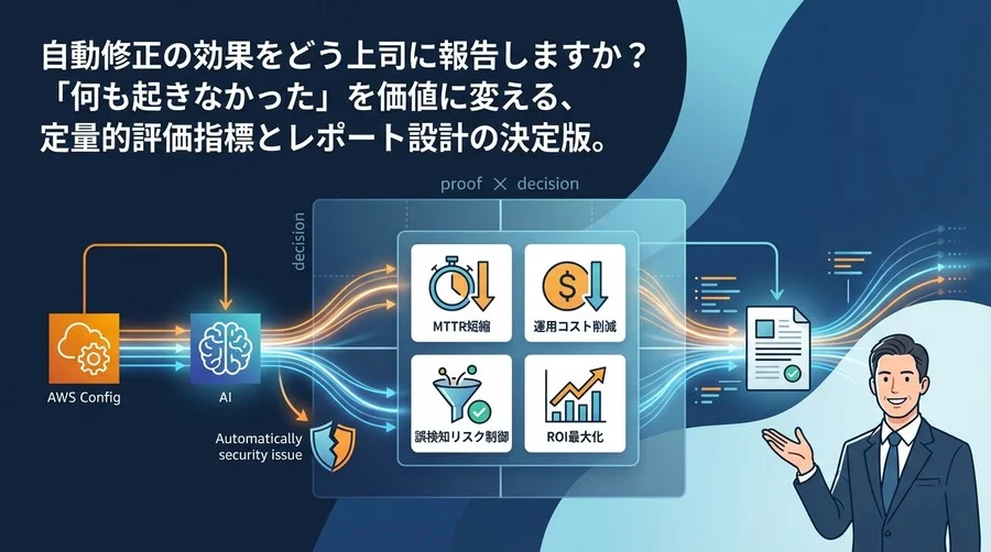 AWS Config自動修正のROIを証明せよ：CISOを納得させる4つのKPIと評価モデル