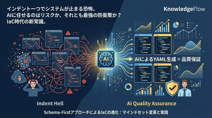 インデント地獄からの解放：AIによるYAML生成が「手抜き」ではなく「品質保証」である理由