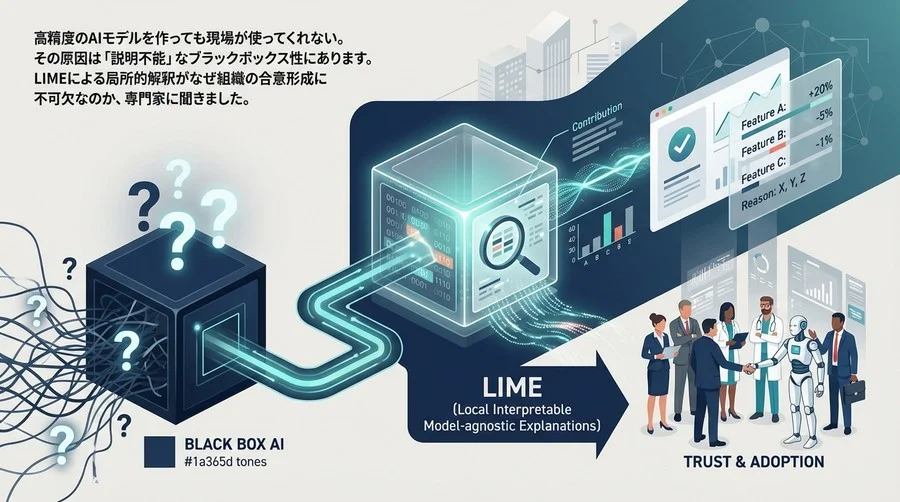 「なぜ？」に答えられないAIは使われない：LIMEによる局所的説明が現場の信頼を勝ち取る理由
