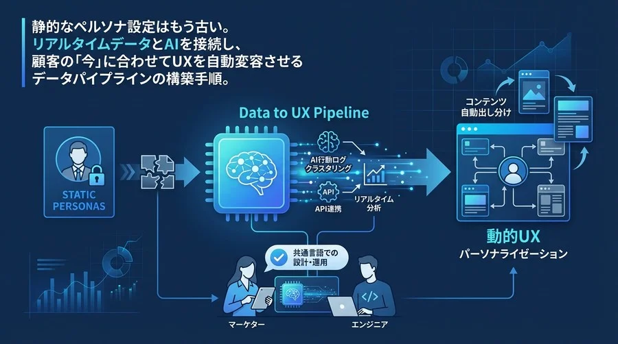 静的ペルソナからの脱却：AIでUXを動的に変容させる「Data to UX」パイプライン構築ガイド