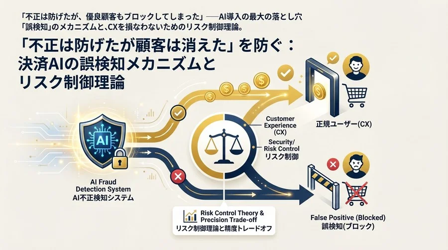 「不正は防げたが顧客は消えた」を防ぐ：決済AIの誤検知メカニズムとリスク制御理論