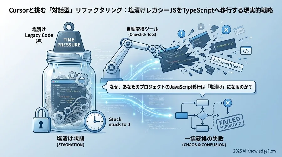 なぜ、あなたのプロジェクトのJavaScript移行は「塩漬け」になるのか - Section Image
