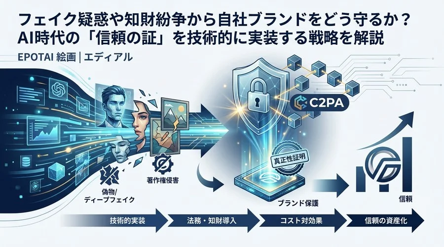 生成AI時代のリスク管理：ブロックチェーンで実現するコンテンツの真正性証明とブランド保護戦略