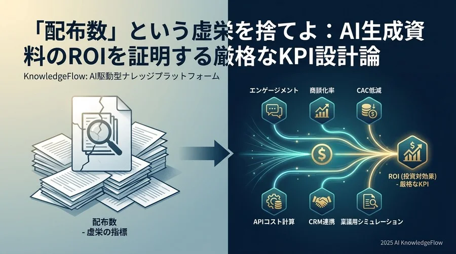 【コスト指標】AI生成コストと人的工数の損益分岐点 - Section Image