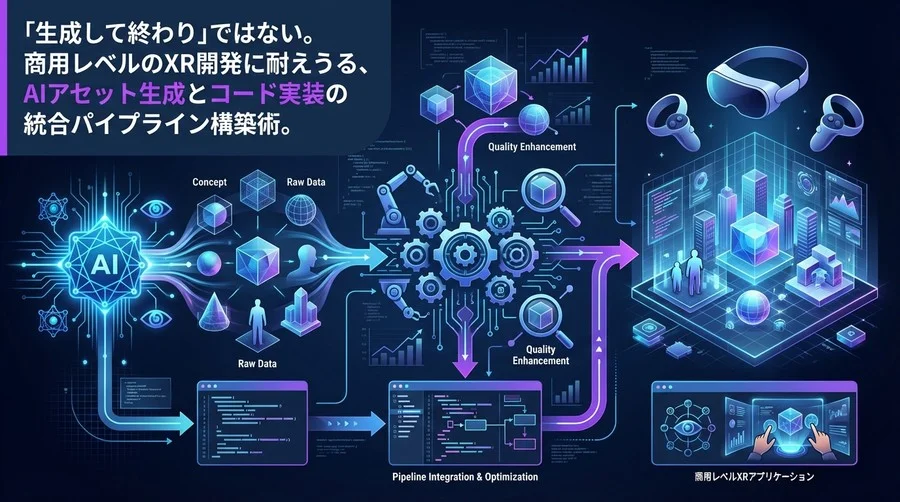 空間コンピューティング開発の自動化：AIによる3Dアセット生成と実装パイプラインの統合戦略