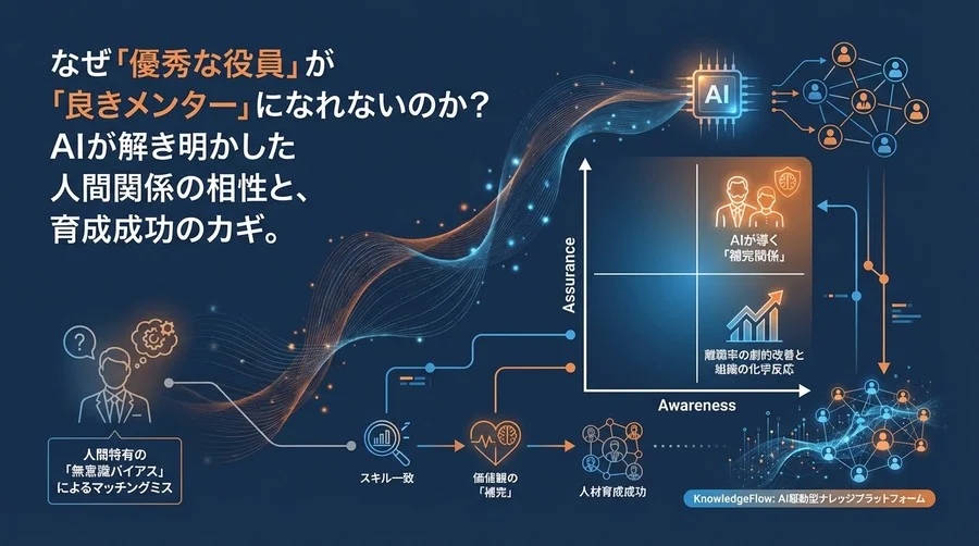 なぜ「優秀な役員」が「良きメンター」になれないのか？AIが解き明かす人間関係の相性と育成成功のカギ