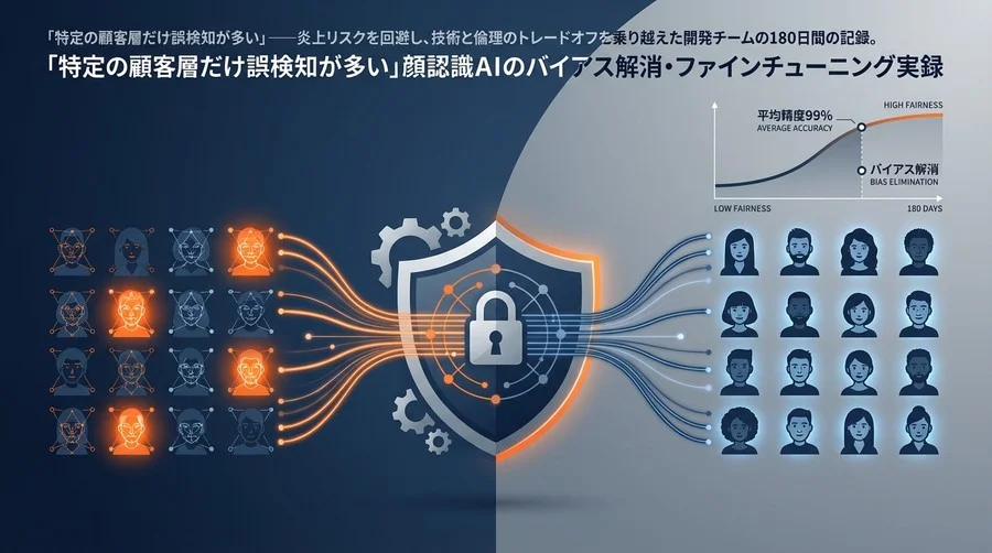 「特定の顧客層だけ誤検知が多い」顔認識AIのバイアス解消・ファインチューニング実録