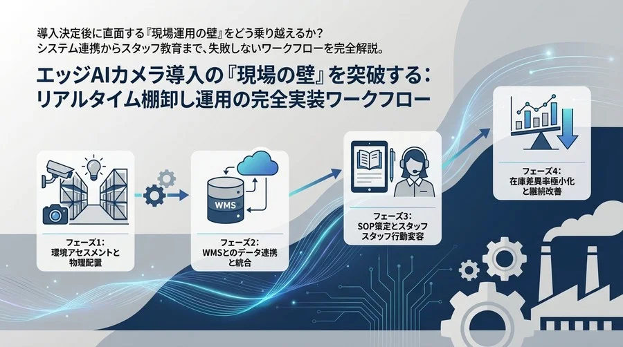エッジAIカメラ導入の「現場の壁」を突破する：リアルタイム棚卸し運用の完全実装ワークフロー