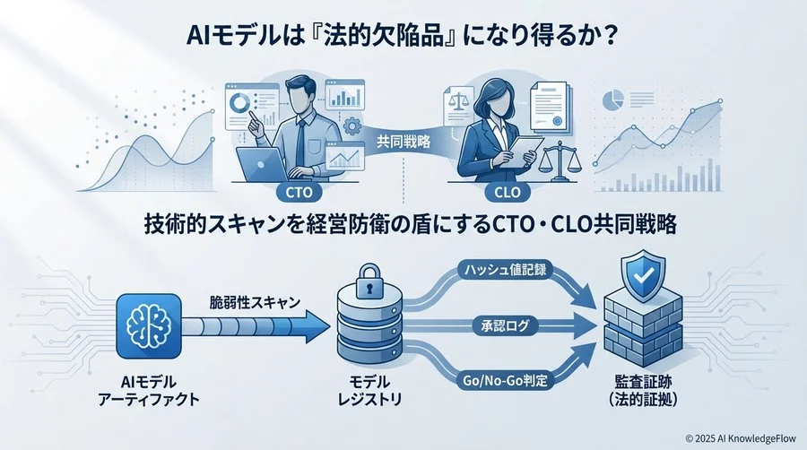 技術的スキャンを法的証拠能力へ：法務視点でのモデルレジストリ運用要件 - Section Image