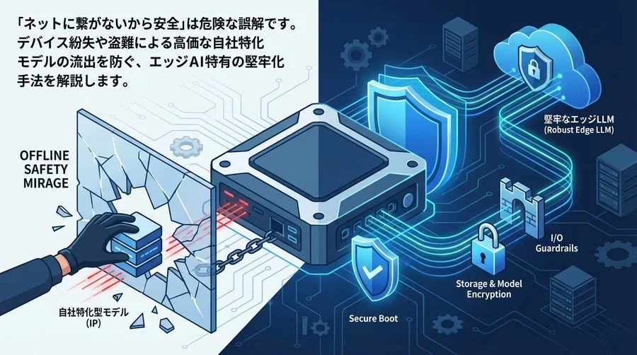 「オフラインなら安全」は幻想だ。NVIDIA Jetsonで構築する、物理盗難でも漏洩しない「堅牢なエッジLLM」実装ガイド