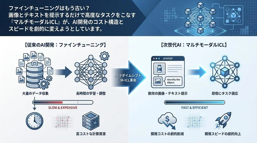 【2025年AI戦略】ファインチューニングはもう古い？画像×テキスト「提示」で実現するマルチモーダルICL革命