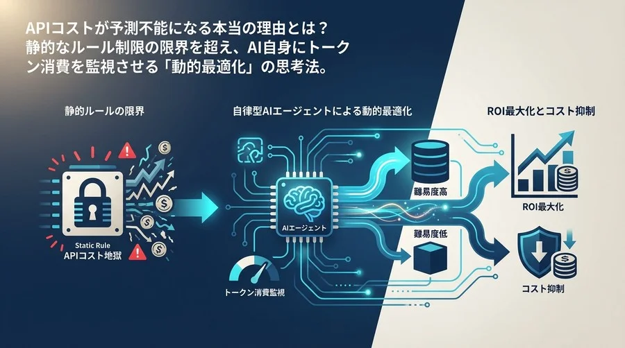 RAGのAPIコスト地獄から脱却する動的最適化戦略：静的ルールを捨て、AIエージェントに監視させる自律型アーキテクチャ