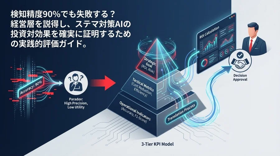 検知精度90%の罠を回避せよ。ステマ対策AIのROIを証明し、経営層の決裁を勝ち取るための実践的評価ガイド