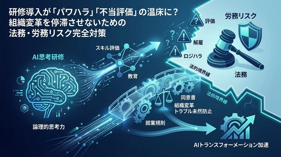 AI思考研修が招く労務リスク｜評価・解雇・ロジハラの法的境界線