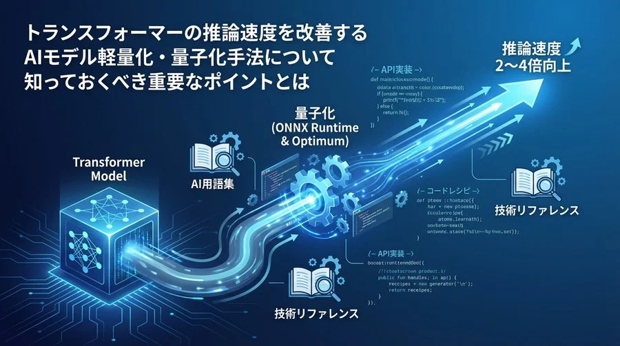 Transformer推論の遅延を断つ：ONNX Runtime量子化API実装リファレンス