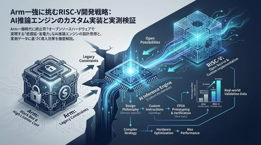 Arm一強に挑むRISC-V開発戦略：AI推論エンジンのカスタム実装と実測検証