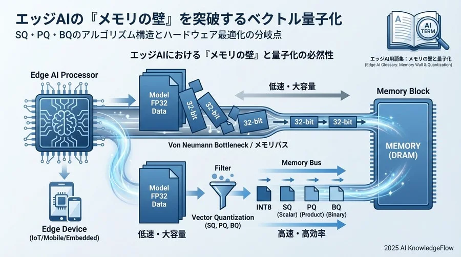 エッジAIにおける「メモリの壁」と量子化の必然性 - Section Image