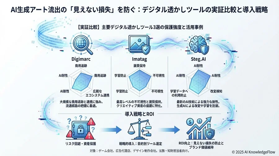 【実証比較】主要デジタル透かしツール3選の保護強度と活用事例 - Section Image 3