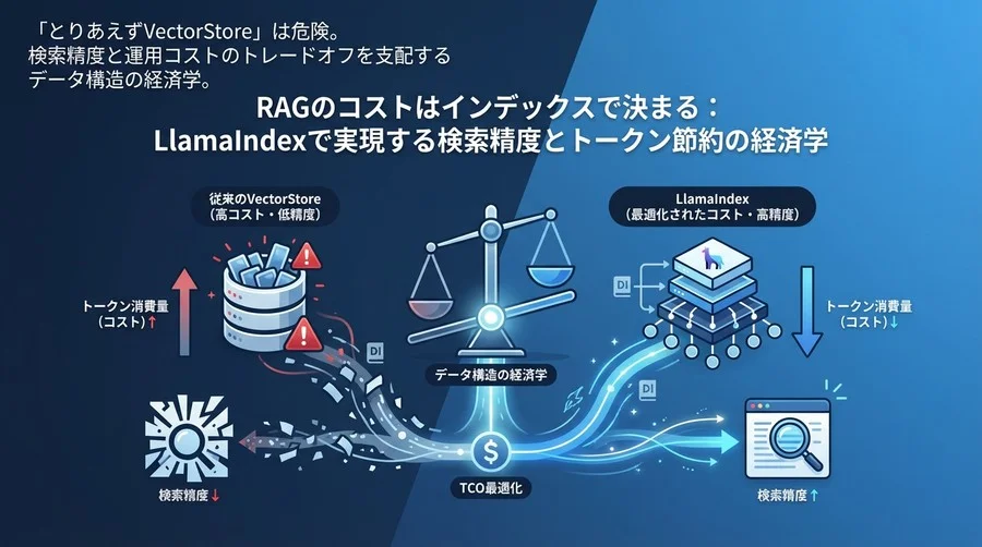 RAGのコストはインデックスで決まる：LlamaIndexで実現する検索精度とトークン節約の経済学