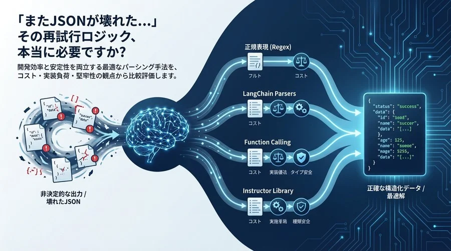 「またJSONが壊れた」からの脱却：LLM構造化データ抽出の最適解とコスト対効果