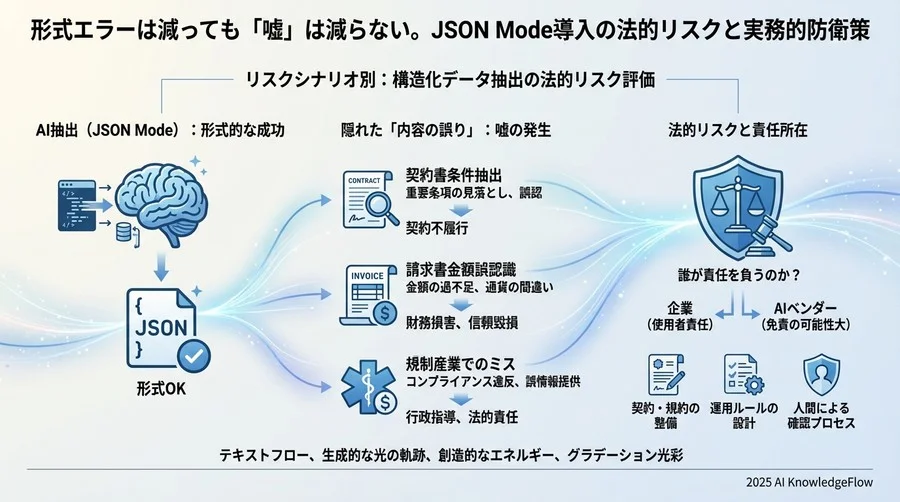 リスクシナリオ別：構造化データ抽出の法的リスク評価 - Section Image