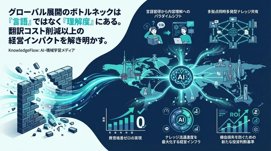英語公用語化の限界を超えて：AI翻訳が実現する「教育格差ゼロ」のグローバル組織論