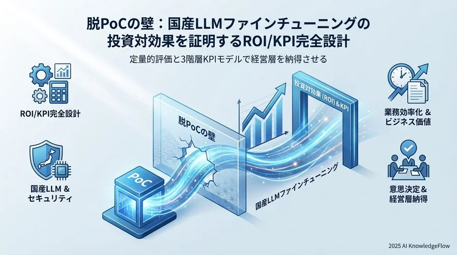 国産LLM活用を評価する「3階層KPIモデル」 - Section Image