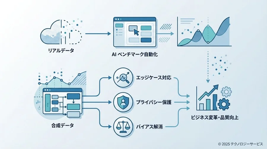 技術トレンド：合成データが解決する「3つの評価不能領域」 - Section Image