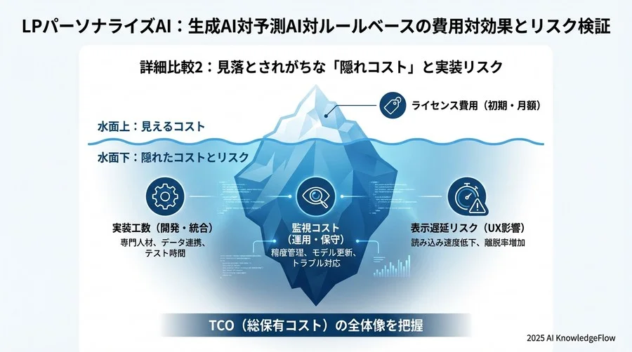 詳細比較2：見落とされがちな「隠れコスト」と実装リスク - Section Image 3