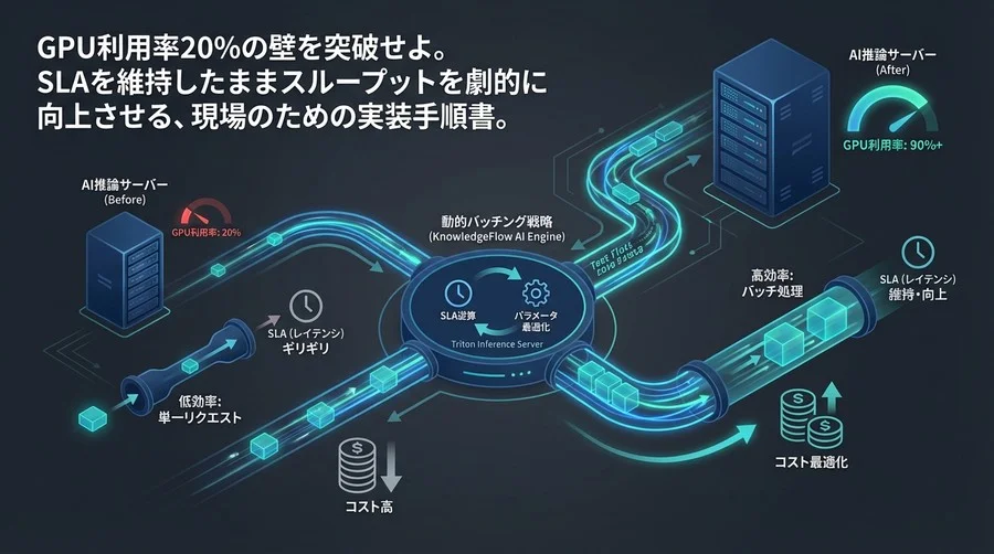 GPU利用率の最大化：SLA逆算の動的バッチング戦略