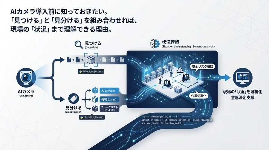 AIカメラ導入の落とし穴。「見つける」と「見分ける」の組み合わせで現場の「状況」を理解する設計法