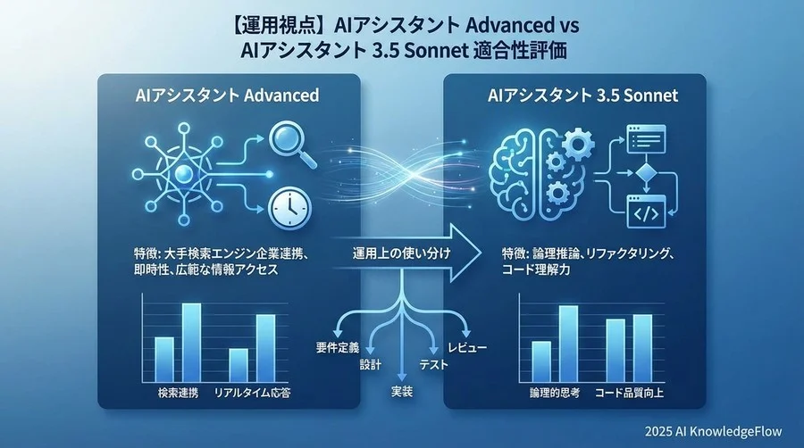【運用視点】Gemini Advanced vs Claudeの最新モデル 適合性評価 - Section Image