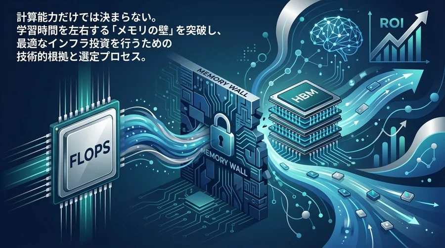計算能力至上主義の落とし穴：LLM学習効率を支配する「HBM」の物理的真実と投資対効果